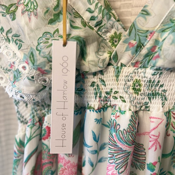 NWT House of Harlow Tiered Maxi Dress - Picture 7 of 8